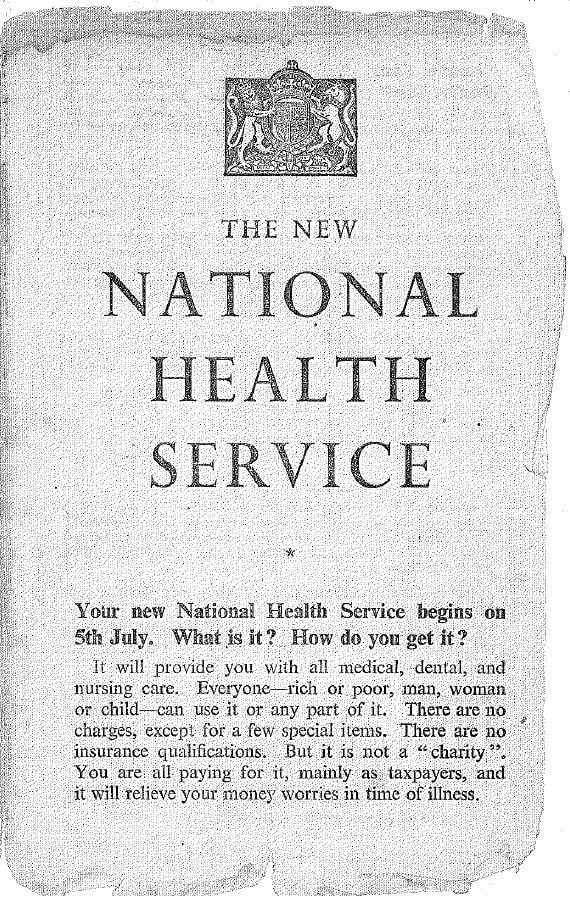 National Health Service leaflet 